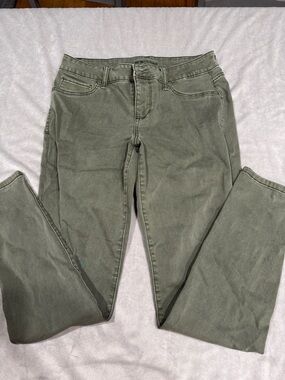 Maurices Olive-Tone Jeans with Subtle Stitching